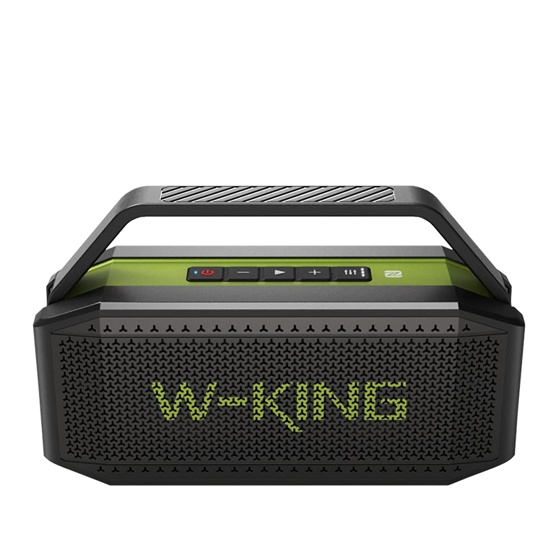 W-King D9-1 nešiojama Bluetooth kolonėlė 60W - 3.7V 10400mAh / 7.2V 5200mAh Visa juoda Pažeistas įpakavimas (5€ pigiau)