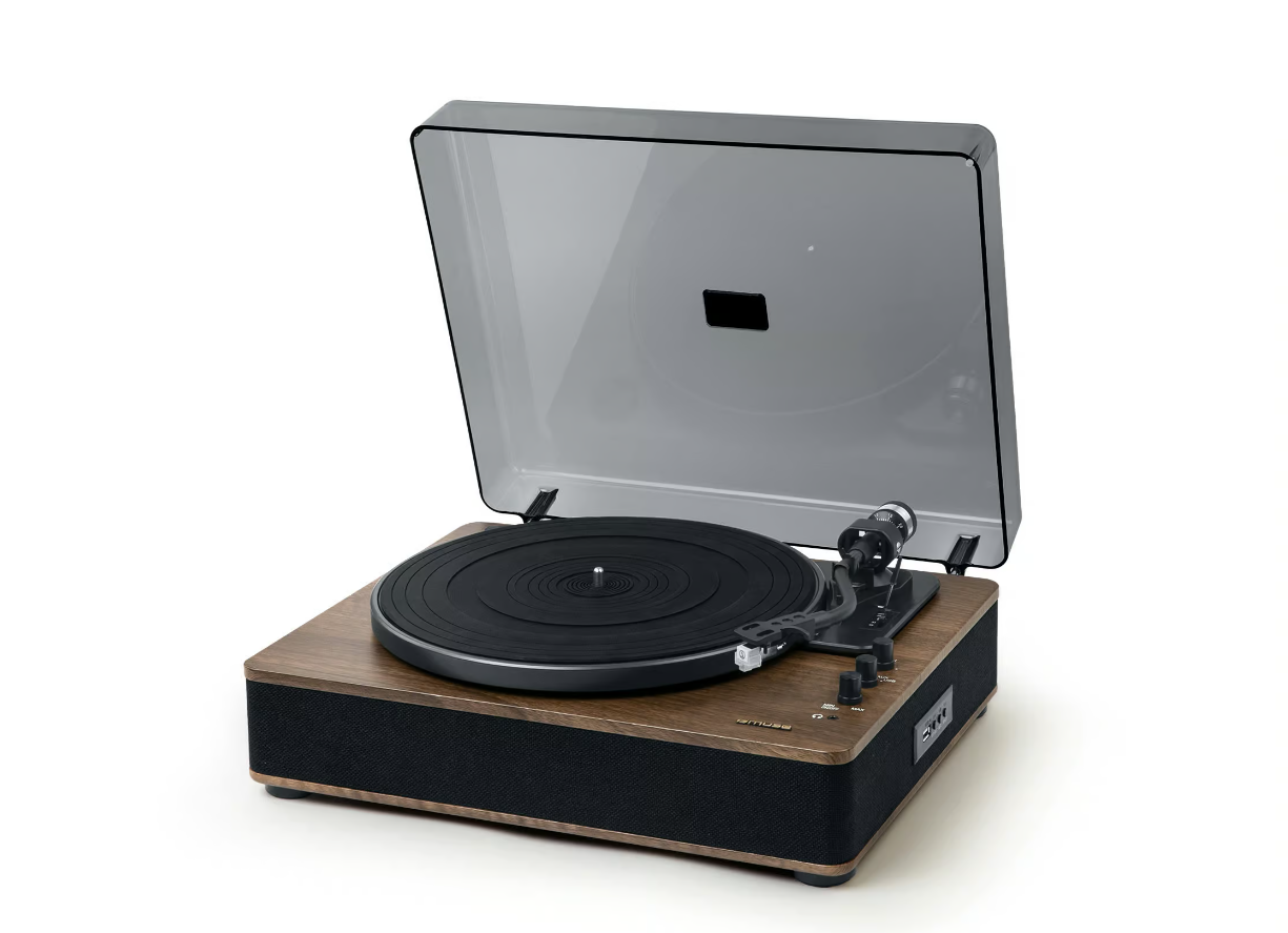 Muse Turntable Stereo System with Bluetooth Out | MT-107 BTO | 2x5 W | Bluetooth | Black/Brown