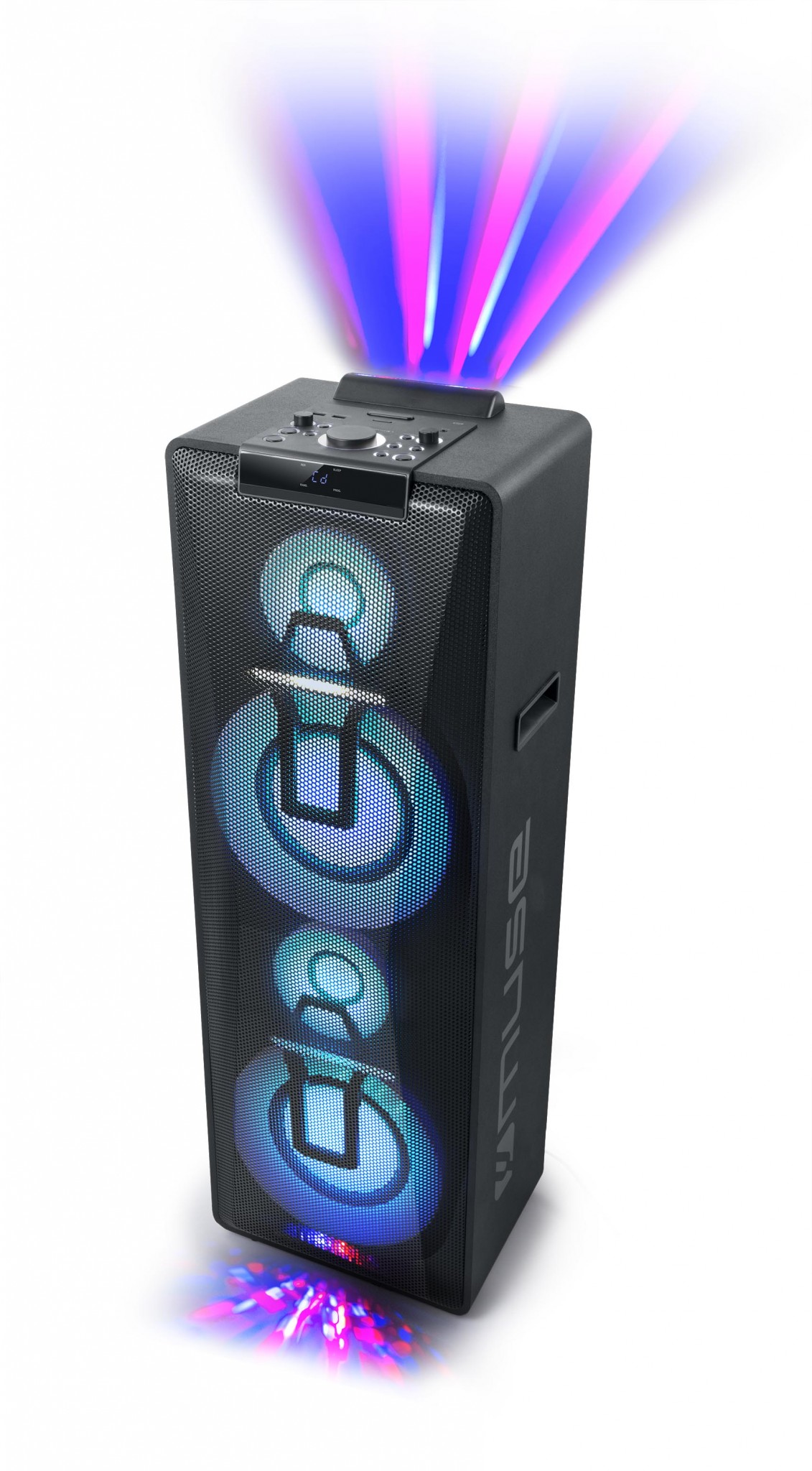 Muse | Party Box Double Bluetooth CD Speaker | M-1990 DJ | 1000 W | Bluetooth | Black | Portable | Wireless connection