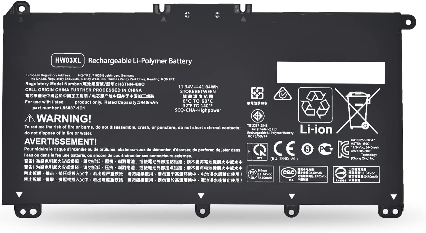 Baterija HW03XL HP 250 255 G9 15-EH  neoriginali