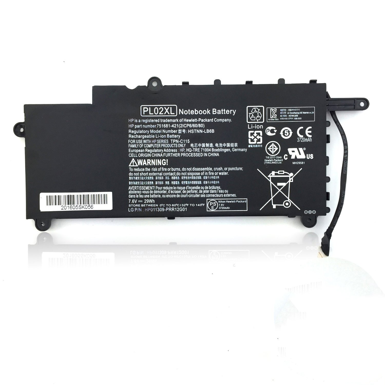 Baterija PL02XL HP Pavilion x360 11 analogas