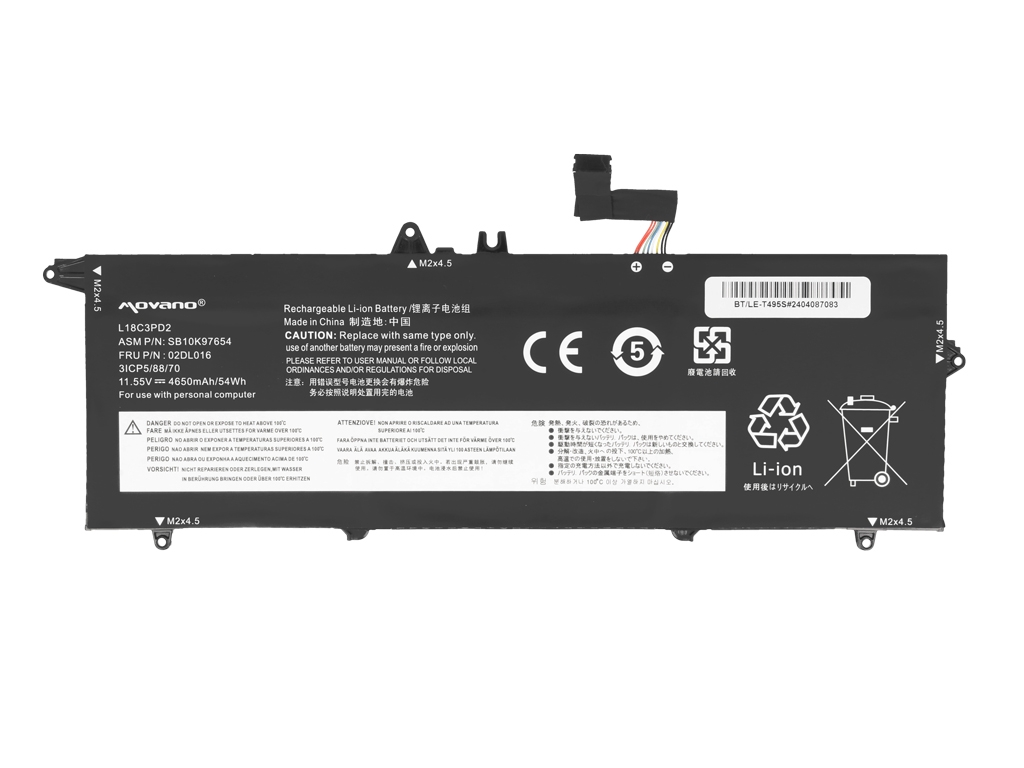Baterija Lenovo Thinkpad T490s L18C3PD2 neoriginali