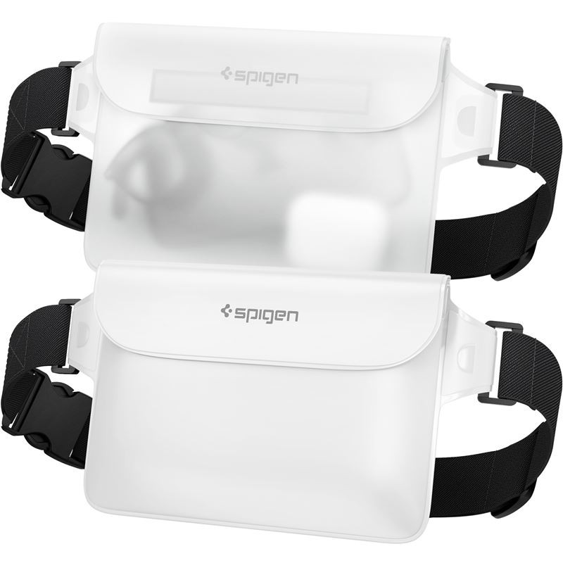 Spigen Aqua Shield WaterProof Waist Bag A620 2 Pack, snow white