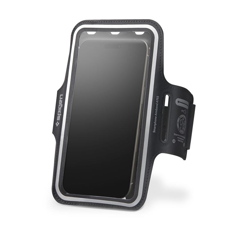 Sportinis telefono dėklas Spigen Dynamic Shield Armband A703, black