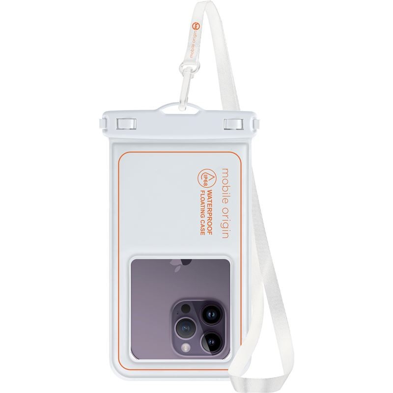 Mobile Origin Waterproof floating case 6,8", white/orange