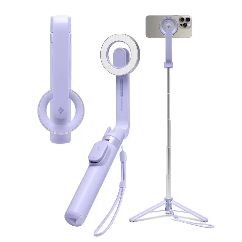 Spigen MagSafe Tripod Selfie Stick, lavender