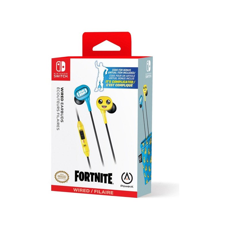 POWER A WIRED EARBUDS FORTNITE NINTENDO SWITCH