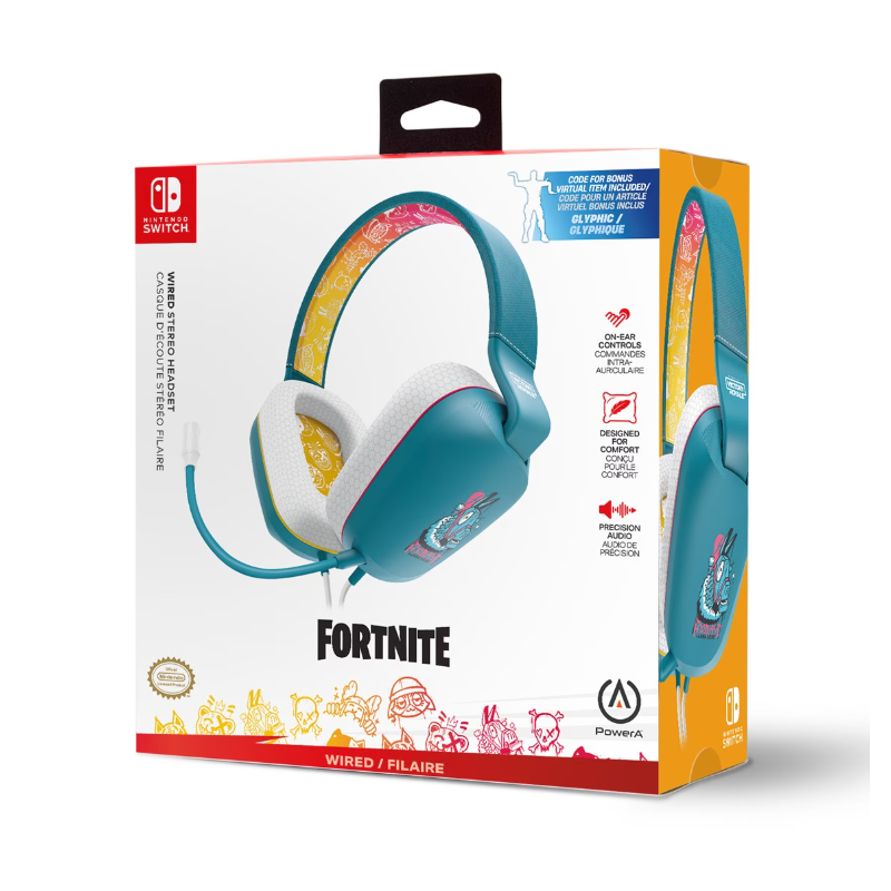 WIRED STEREO HEADSET NINTENDO SWITCH FORTNITE - LAIDINĖS AUSINĖS