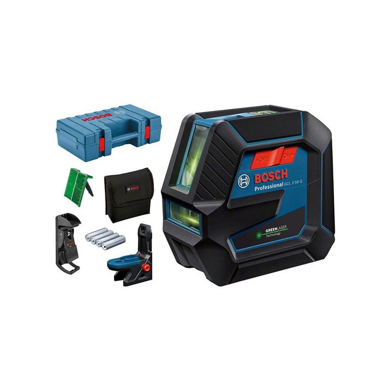 Bosch kryžminis lazerinis nivelyras su priedais GCL 2-50 G, 0601066M02