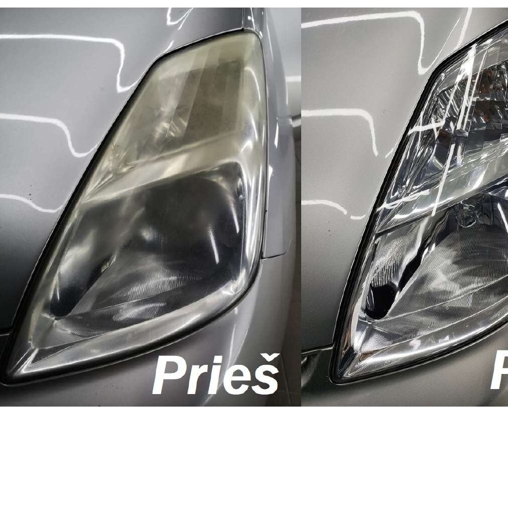 Žibintų poliravimas - komplektas 15/25eur ir kėbulo dalių