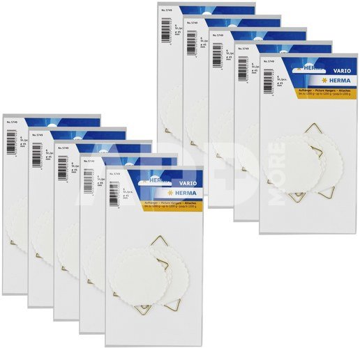 10x1 Herma Picture Hangers 45 water-soluble gumming 5749