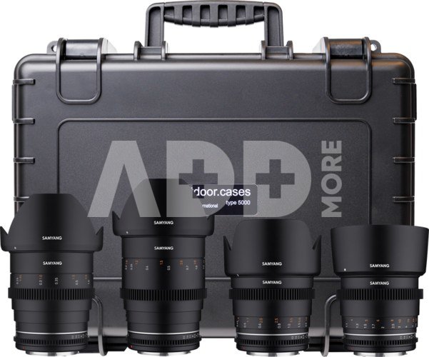SAMYANG 4 KIT 24/35/50/85 VDSLR MK2 CANON EF + HARDCASE