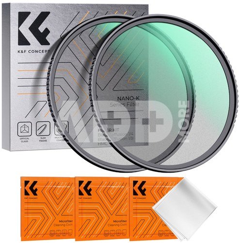 K&F Concept K&F 67MM K Series Black Mist Filter Kit 1/4+1/8+3pc cleaning cloths