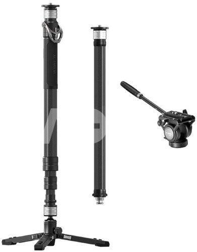 YC Onion PINETA Carbon Fiber Monopod with Carbon Fiber extension tube,fluid head