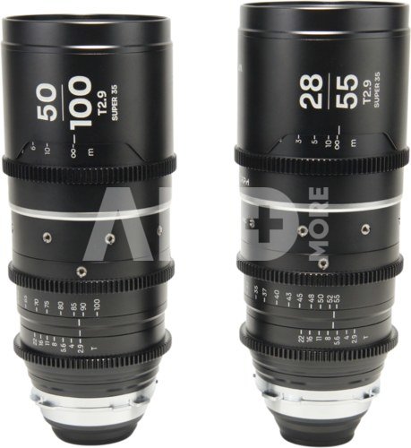 Laowa Nanomorph S35 Zoom 2 LensÂ Bundle Â (28 55mm, 50 100mm) (Silver) Arri PL