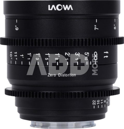 Laowa 15mm T2.1 Zero-D Cine Lens - Sony FE (feet)