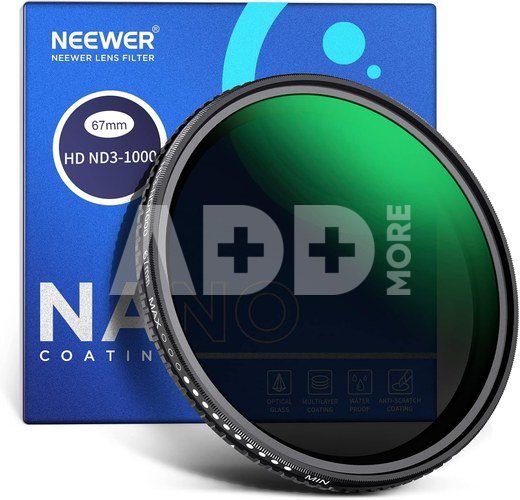 Neewer ND3-ND1000 Variable ND Filter 67 mm