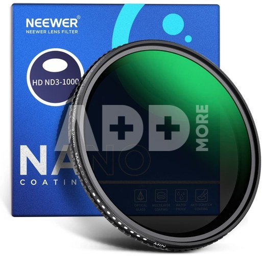 Neewer ND3-ND1000 Variable ND Filter 52mm