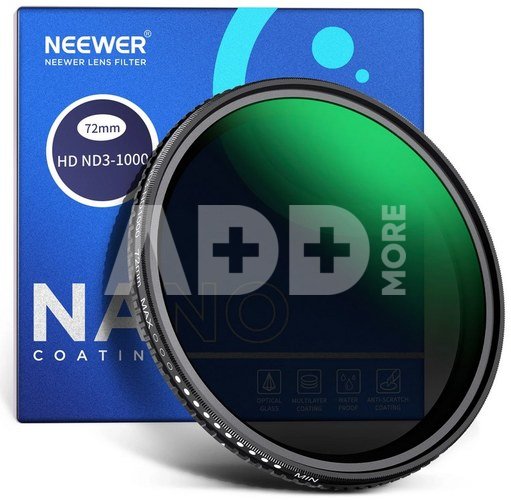 Neewer ND3-ND1000 Variable ND Filter 72 mm