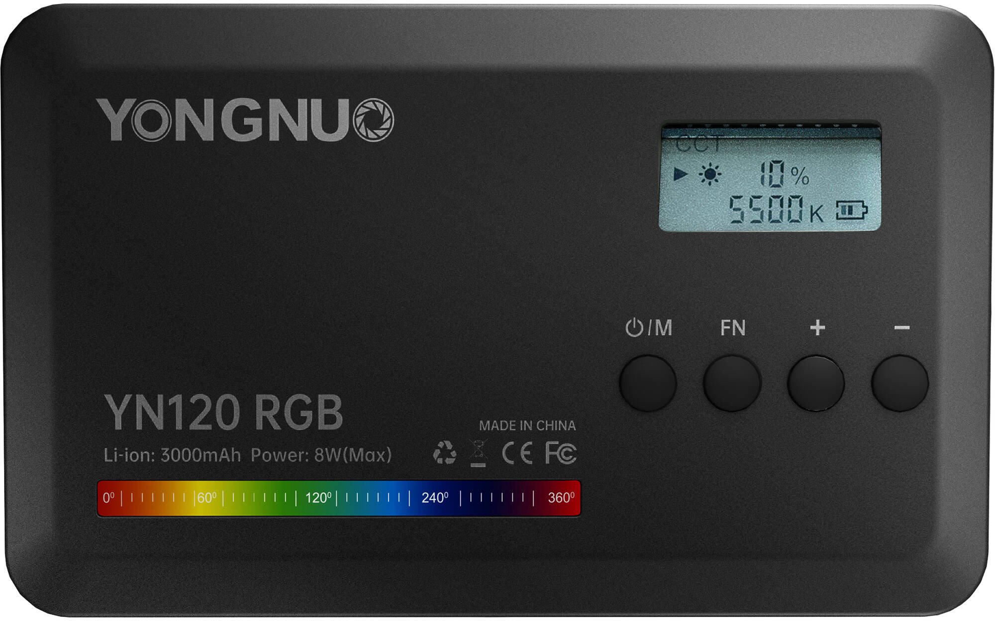 Blykstė Yongnuo LED YN120 RGB,WB