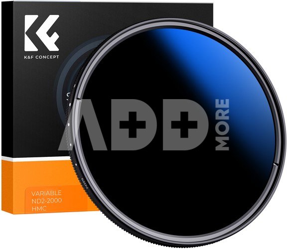 K&F Concept K&F 55MM C Series Ultra-thin Variable/Fader,ND2-2000 Blue Coated
