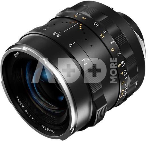 Simera 28mm f1.4 for Canon RF Mount Full-frame Photography Lens - Black