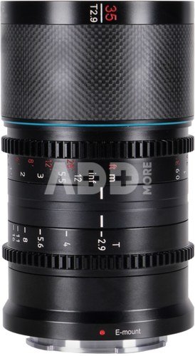 SIRUI ANAMORPHIC LENS SATURN 35MM 1.6X CARBON FIBER FULL FRAME DL-MOUNT (NEUTRAL FLARE)