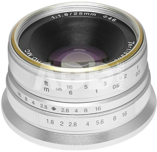 7Artisans 25mmF1.8 M43 Panasonic Olympus silver