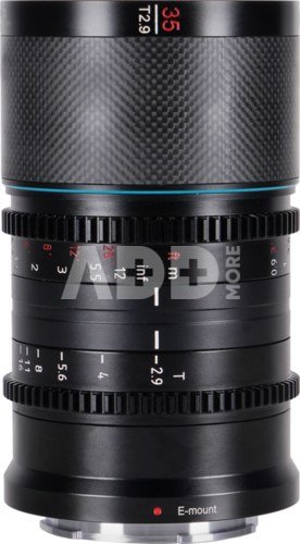 SIRUI ANAMORPHIC LENS SATURN 35MM 1.6X CARBON FIBER FULL FRAME X-MOUNT (BLUE FLARE)