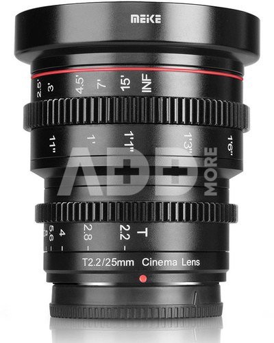 Meike MK 25mm T2.2 Fuji X vatting