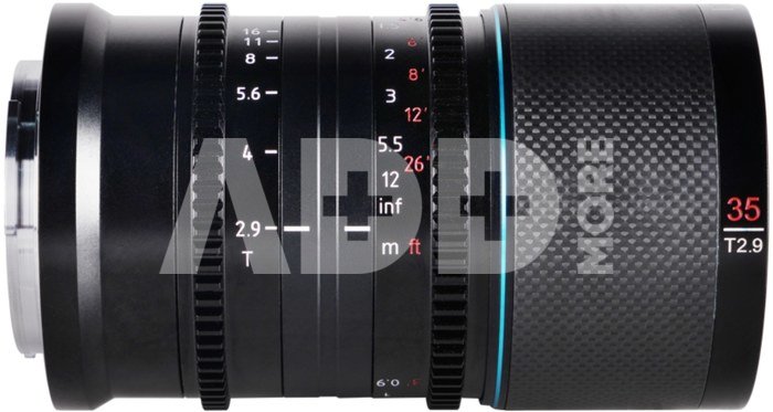 SIRUI ANAMORPHIC LENS SATURN 35MM 1.6X CARBON FIBER FULL FRAME L-MOUNT (BLUE FLARE)