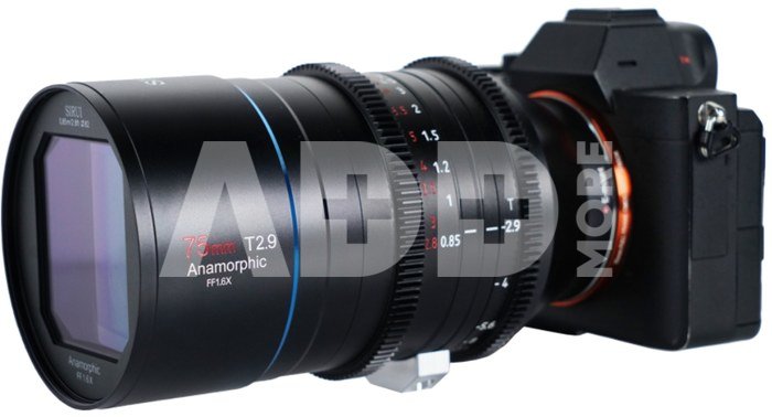 SIRUI ANAMORPHIC LENS 1,6X FULL FRAME 75MM T2.9 RF-MOUNT