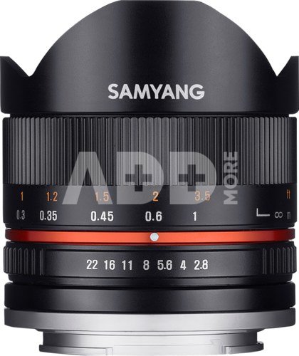 SAMYANG 8MM F/2.8 UMC FISHEYE II FUJI X BLACK