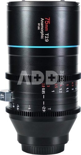 SIRUI ANAMORPHIC LENS 1,6X FULL FRAME 75MM T2.9 L-MOUNT