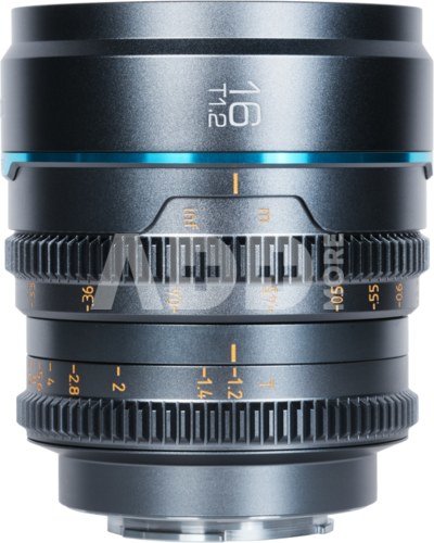 Sirui Cine Lens Nightwalker S35 16mm T1.2 E-Mount Metal Grey