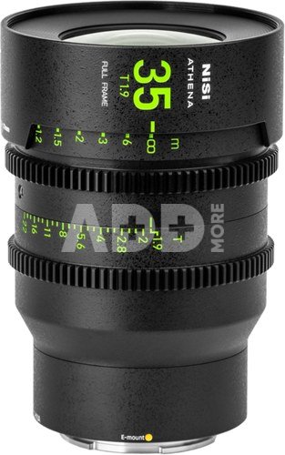 NISI CINE LENS ATHENA PRIME 35MM T1.9 E-MOUNT (WITHOUT DROP-IN FILTER)