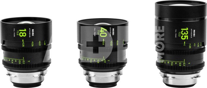 NiSi Cine Lens Set Athena Prime Add-On (3 Lenses) RF-Mount