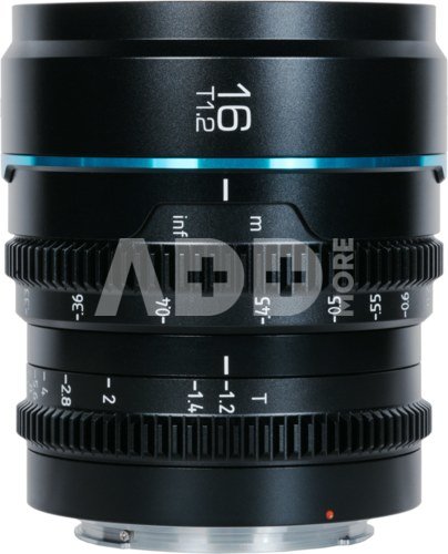 Sirui Cine Lens Nightwalker S35 16mm T1.2 RF-Mount Black