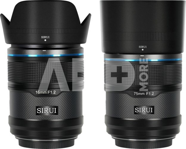 Sirui Sniper Lens APS-C AF Kit 16 & 75mm F1.2 X-Mount Black Carbon