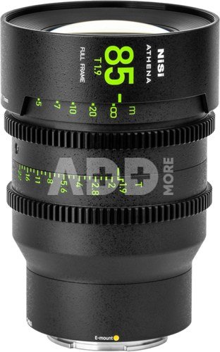NISI CINE LENS ATHENA PRIME 85MM T1.9 E-MOUNT (WITHOUT DROP-IN FILTER)