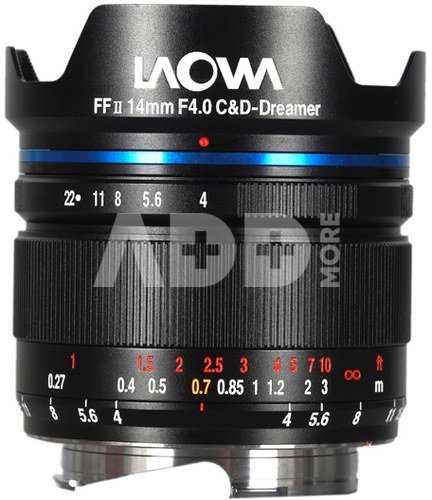 Laowa 14mm f/4 FF RL Zero D Black Leica M