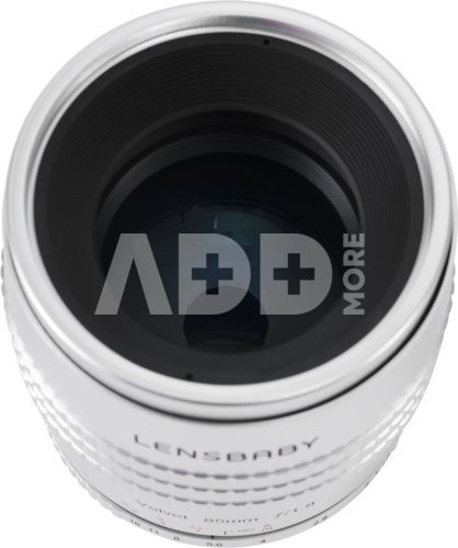 Lensbaby Velvet 85 silver Canon EF