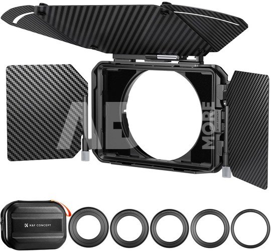 K&F Concept K&F Matte Box Kit Pro - 2 Lens Frames and 67/72/77/82/95mm Adapter