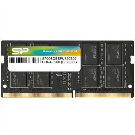 Atmintis SILICON POWER DDR4 8GB 3200MHz CL22 SODIMM