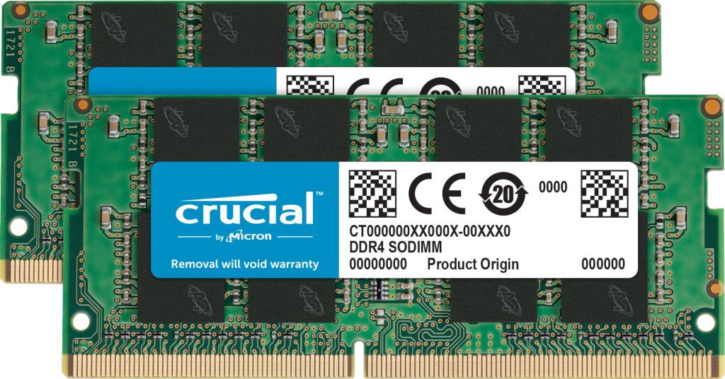 Laptop memory Crucial SODIMM, DDR4, 16 GB, 3200 MHz, CL22 (CT2K8G4SFRA32A)