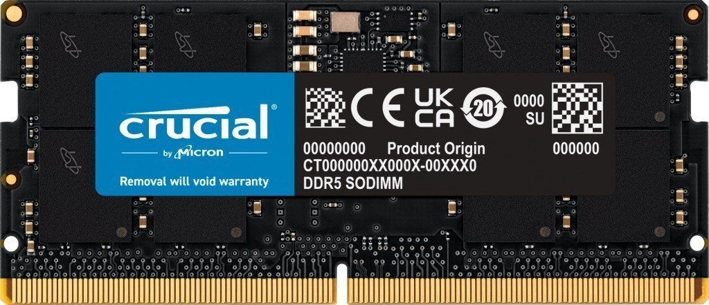 Atmintis Crucial SODIMM,DDR5,16GB,5600MHz,CL46(CT16G56C46S5)