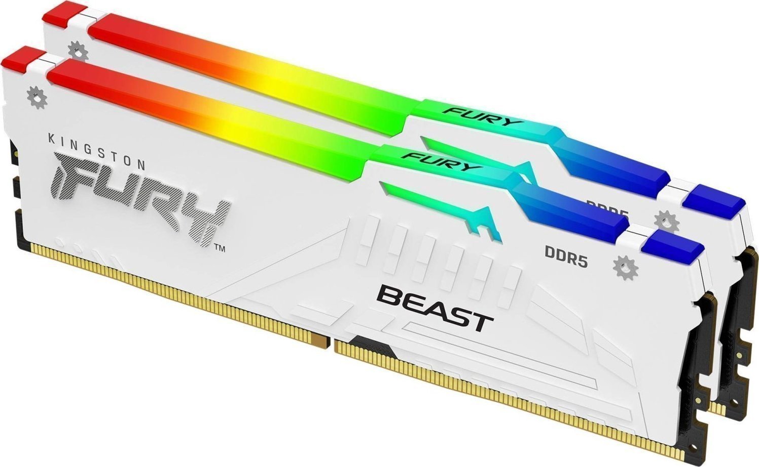 Memory Kingston Fury Beast RGB, DDR5, 32 GB, 5200MHz, CL36 (KF552C36BWEAK2-32)