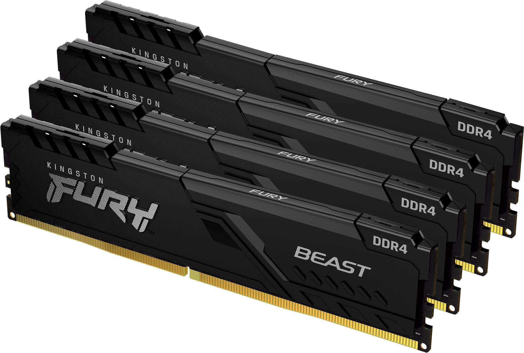 Memory Kingston Fury Beast, DDR4, 32 GB, 3600MHz, CL17 (KF436C17BBK4/32)