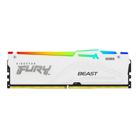 Atmintis Kingston KF568C34BWEA-16 16GB 6800MT/s DDR5 CL34 DIMM FURY Beast White RGB EXPO  Kingston