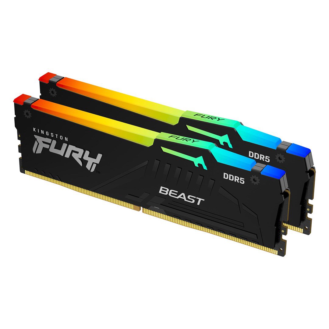 Atmintis Kingston Fury Beast RGB,DDR5,32GB,6000MHz,CL36 (KF560C36BBEAK2-32)